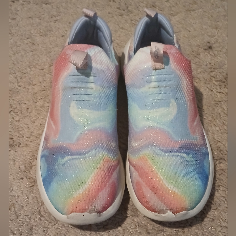 Sketchers Girl Children's Memory Air Foam Stretch Fit Rainbow Sneakers Shoes
